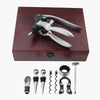 Coffret Bois Tire-bouchon Professionnel Semi-automatique Argent