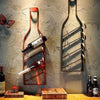 Iron hang ledge wine rack bottles of metal decorative wall frame bar accessories home bars champagne European ideas