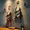 Iron hang ledge wine rack bottles of metal decorative wall frame bar accessories home bars champagne European ideas