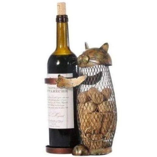 Porte-bouteille de Vin Chat Métal