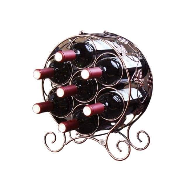 Porte-bouteille de Vin Métal Cylindre