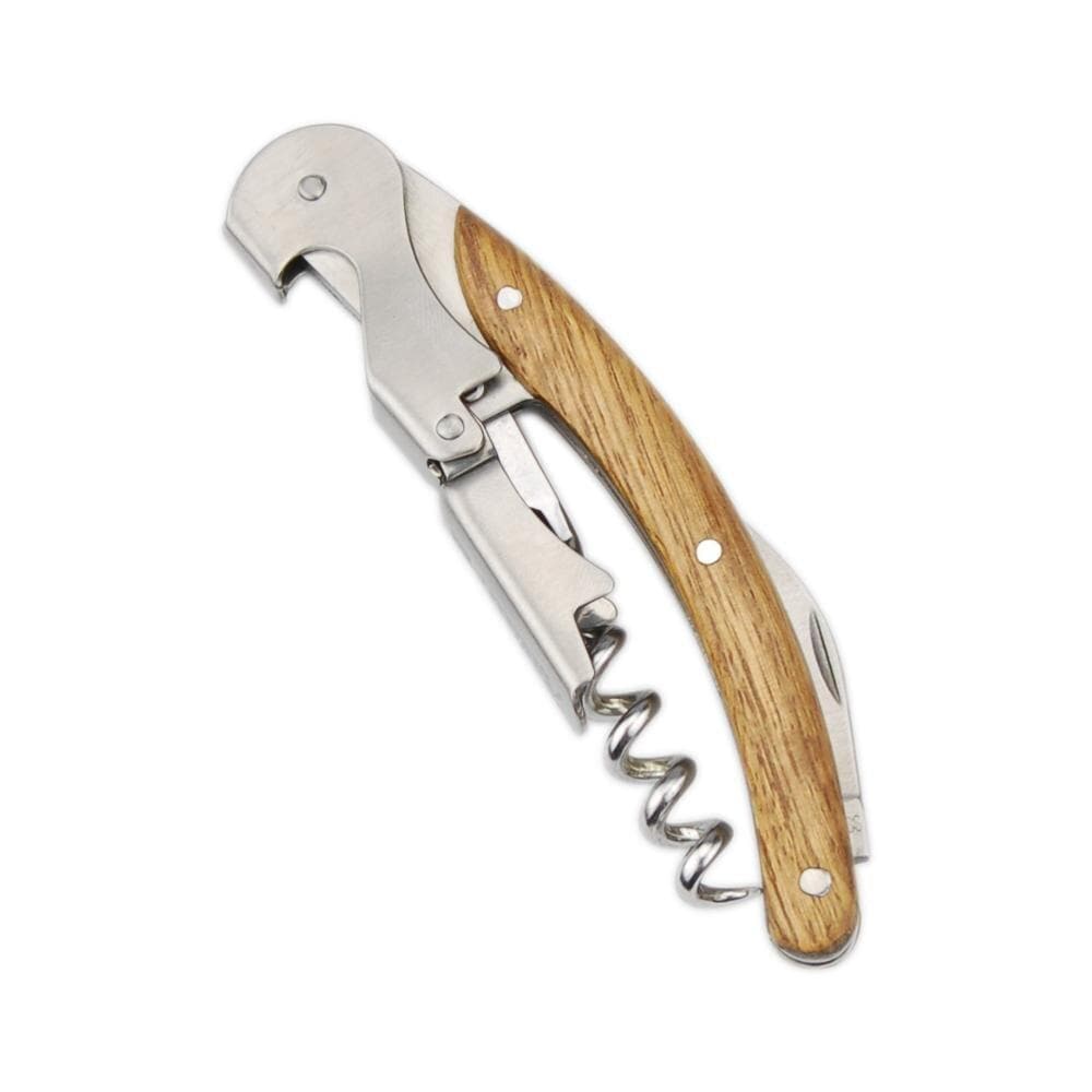 waiter's friend corkscrew wine bottle opener with wooden handle by forkry