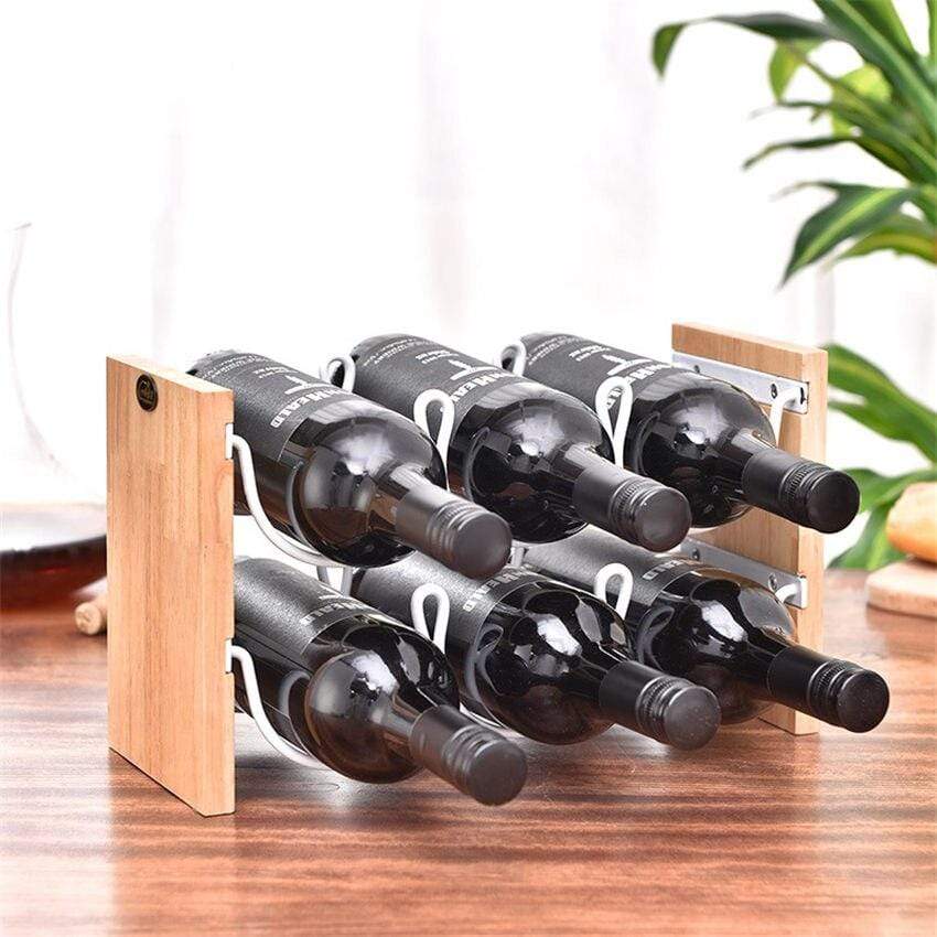 Étagère à bouteilles casier à vin range bouteilles horizontal 4