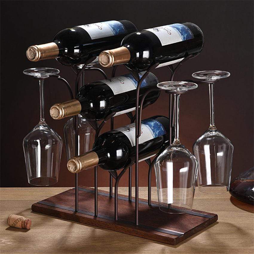 Porte bouteille de vin pour la table